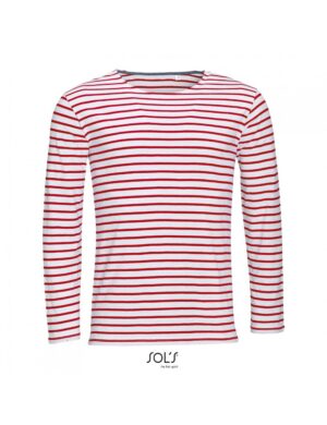 Ανδρικό μακρυμάνικο ριγέ T-shirt