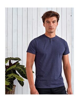 Ανδρικό T-shirt με κουμπί