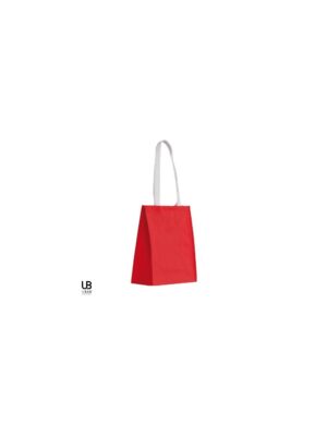 Τσάντα αγοράς με λευκά χερούλια / Non woven