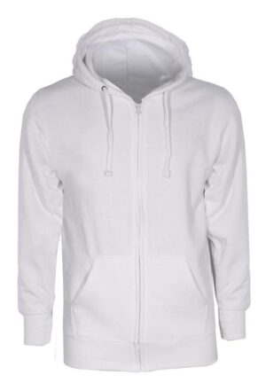 Ζακέτα φούτερ με κουκούλα WHITE