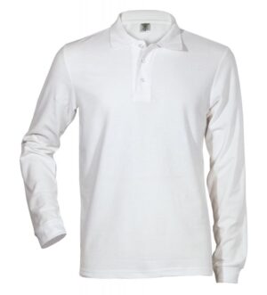 Ανδρικό Polo μακρυμάνικο WHITE