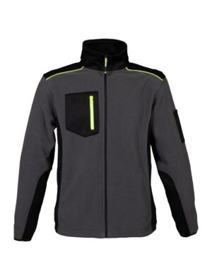 Ανδρική ζακέτα fleece δίχρωμη