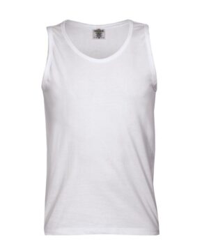 Ανδρικό μπλουζάκι τιράντα 155gr WHITE