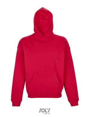 Unisex oversized μπλούζα φούτερ με κουκούλα