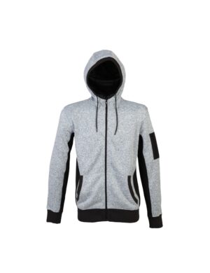 Ανδρική ζακέτα fleece με κουκούλα